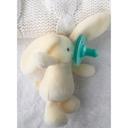 لهاية اطفال مع دمية - أرنب أبيض Plush Toy With Soother  Sleep Buddy - Minikoioi - SW1hZ2U6NjUyNzU0