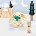 لهاية اطفال مع دمية - أرنب أبيض Plush Toy With Soother  Sleep Buddy - Minikoioi - SW1hZ2U6NjUyNzU4