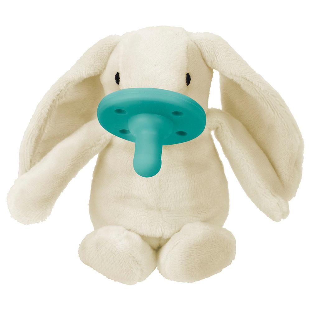 لهاية اطفال مع دمية - أرنب أبيض Plush Toy With Soother  Sleep Buddy - Minikoioi