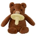 لهاية اطفال مع دمية - دب بني Plush Toy With Soother  Sleep Buddy - Minikoioi - SW1hZ2U6NjUyNzY3