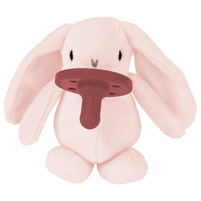 لهاية اطفال مع دمية - أرنب زهري Plush Toy With Soother  Sleep Buddy - Minikoioi - SW1hZ2U6NjUyNzg0