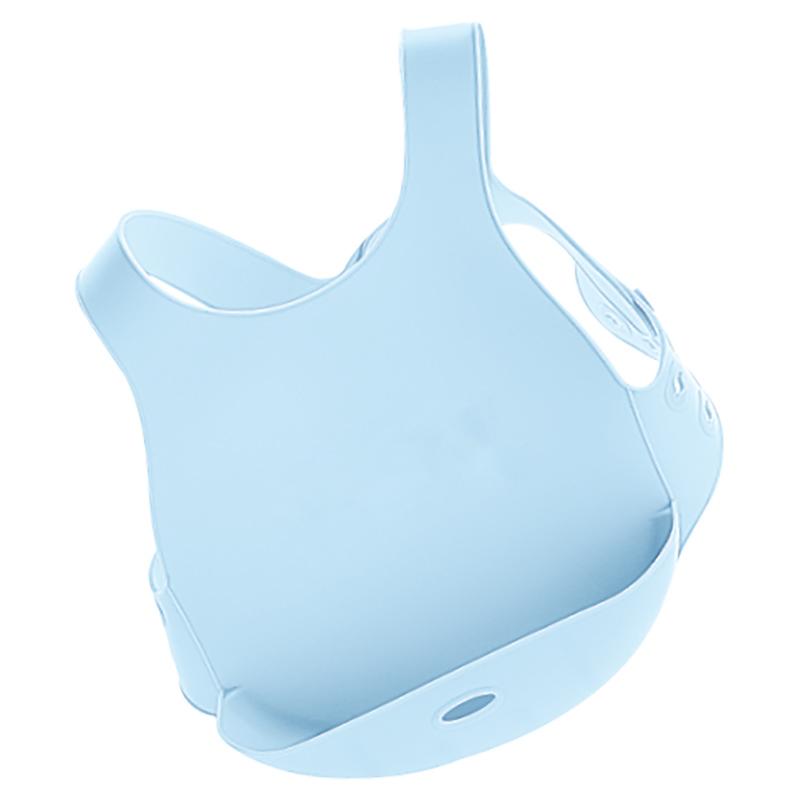 مريلة اطفال (سيليكون) - أزرق Minikoioi Silicone Flexi Bib