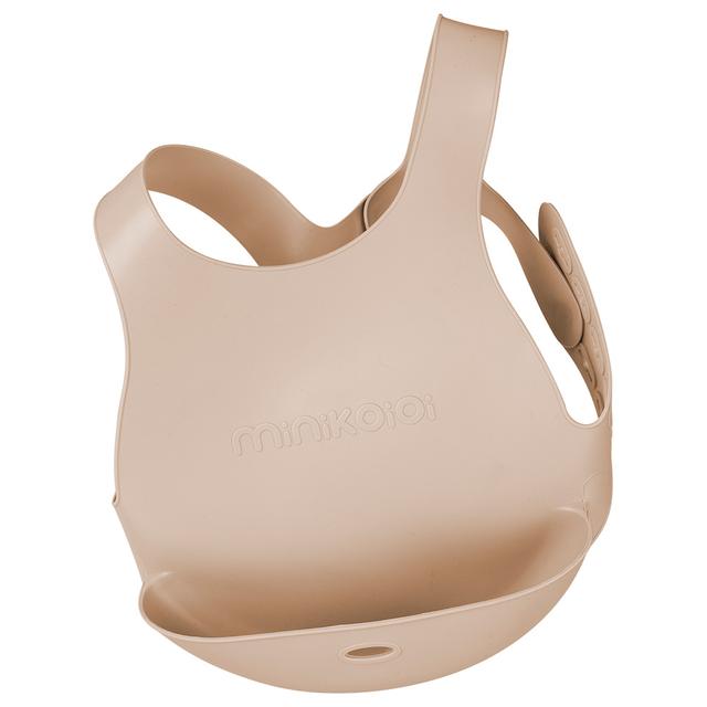 Minikoioi - Silicone Flexi Bib - Bubble Beige - SW1hZ2U6NjUyOTM4