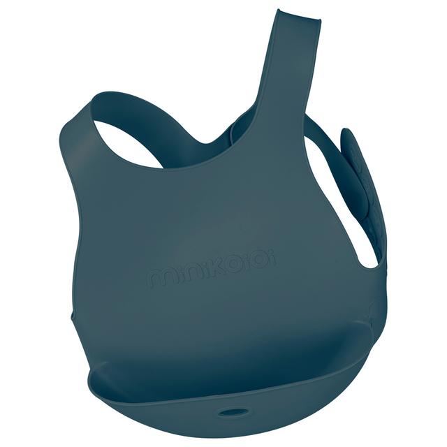 مريلة اطفال (سيليكون) - أزرق غامق Minikoioi Silicone Flexi Bib - SW1hZ2U6NjUyOTQ0