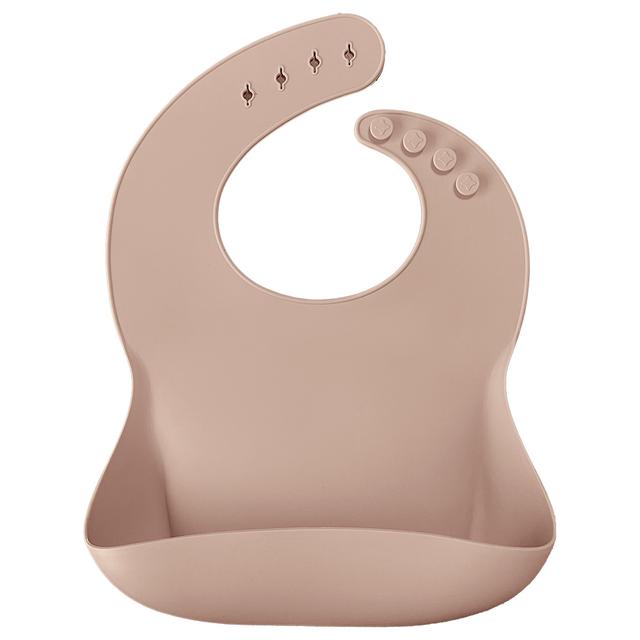 مريلة اطفال (سيليكون) - بيج Silicone Bib w/ Kangaroo Pocket - Minikoioi - SW1hZ2U6NjUyOTk1