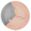 Minikoioi - Silicone Puzzle Plate - Bubble Beige/Powder Grey - SW1hZ2U6NjUzMTY1