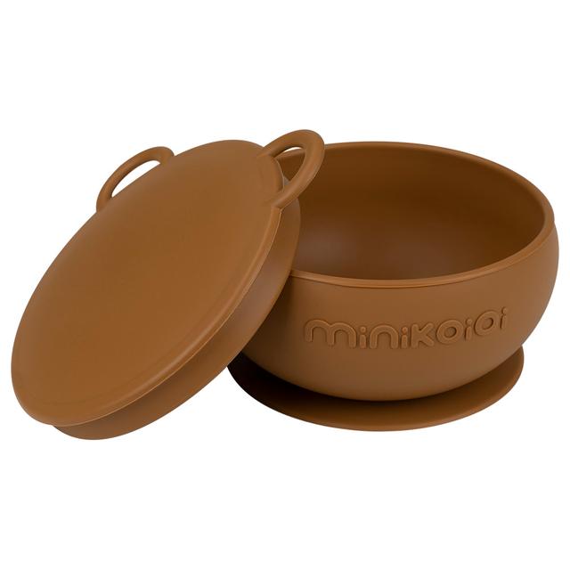 Minikoioi - Silicone Bowly - Woody Brown - SW1hZ2U6NjUzNTI0