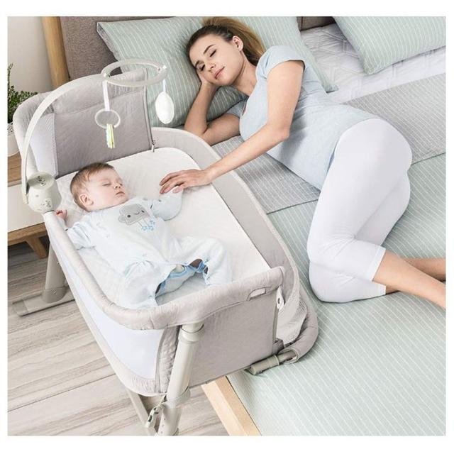 سرير للأطفال قابل للتعديل Adjustable Bedside Bassinet - Bumble & Bird - SW1hZ2U6NjU0MDM1