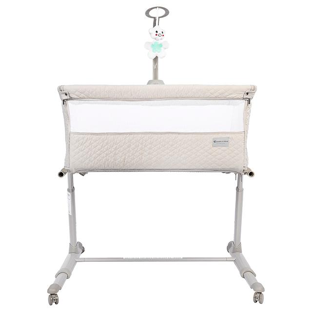 سرير للأطفال قابل للتعديل مع عجلات Adjustable Bedside Bassinet With Wheels - Bumble & Bird - SW1hZ2U6NjU0MDg2