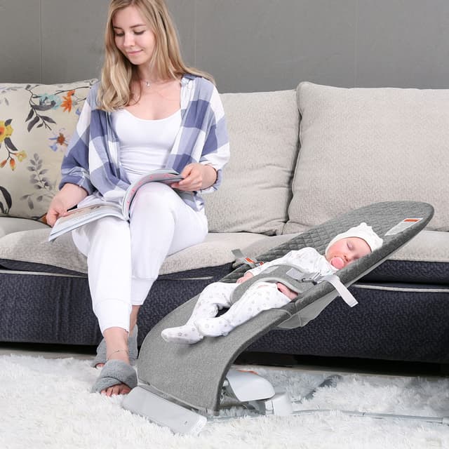 كرسي اطفال هزاز كهربائي (كرسي هزاز للاطفال) بامبل بيرد Automatic Portable Baby Swing and Bouncer - Bumble & Bird