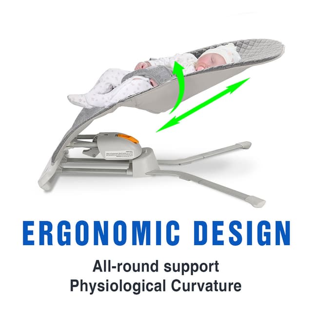 كرسي اطفال هزاز كهربائي (كرسي هزاز للاطفال) بامبل بيرد Automatic Portable Baby Swing and Bouncer - Bumble & Bird