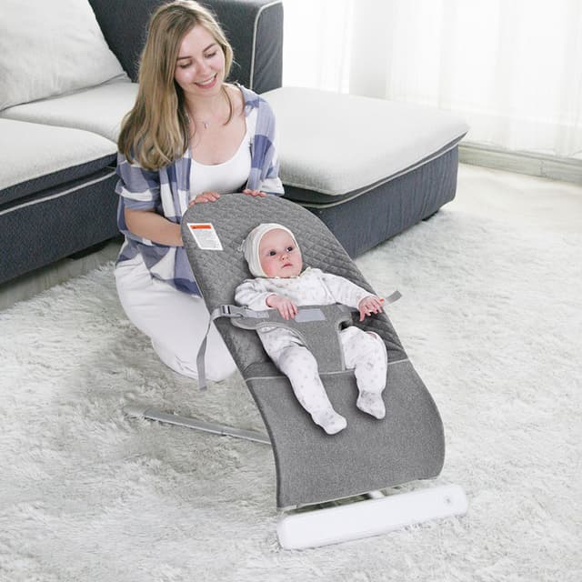 كرسي اطفال هزاز كهربائي (كرسي هزاز للاطفال) بامبل بيرد Automatic Portable Baby Swing and Bouncer - Bumble & Bird