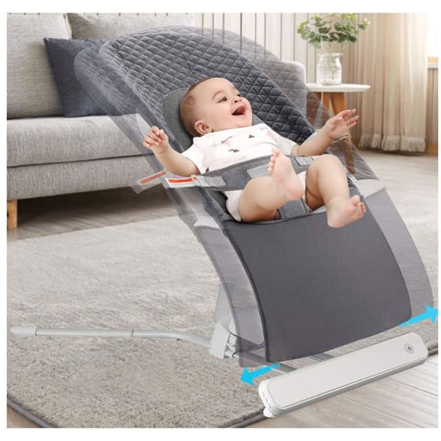 كرسي اطفال هزاز كهربائي (كرسي هزاز للاطفال) بامبل بيرد Automatic Portable Baby Swing and Bouncer - Bumble & Bird