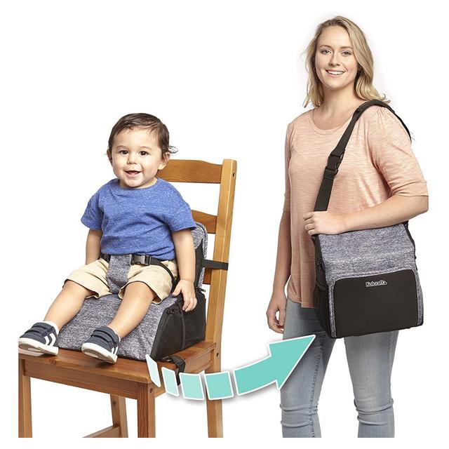 Kolcraft - Travel Duo 2-In-1 Portable Booster Seat And Diaper Bag - SW1hZ2U6NjY0MDQy