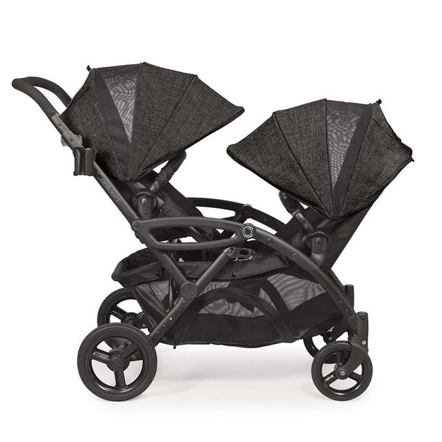 عربة أطفال توأم Contours Options Elite Tandem Stroller Graphite - Kolcraft - SW1hZ2U6NjY0Mjg0