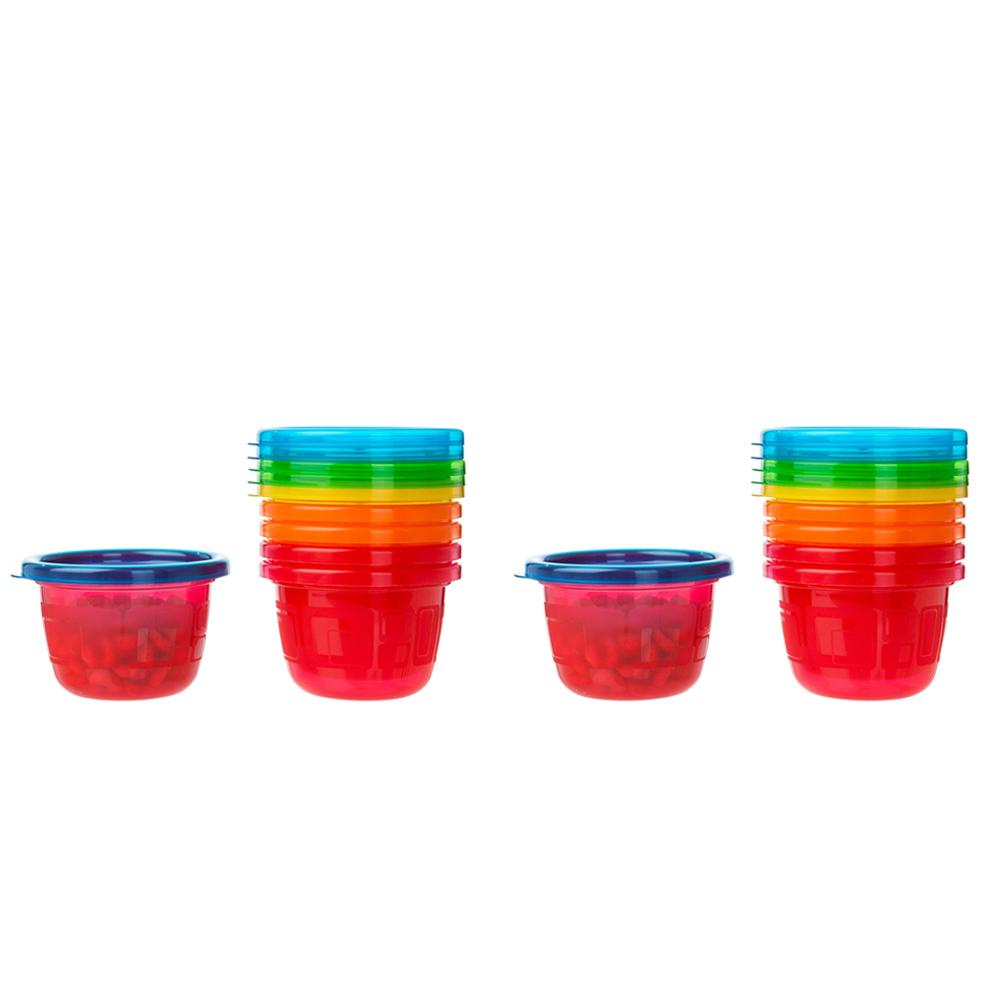 حاوية طعام للأطفال 130ml حزمة 6في1 Take & Toss Snack Cups - The First Years