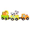 لعبة قطار للاطفال ومزرعة بلاستيك 56 × 48 ×22 سم كلاسيك وورلد Classic Plastic World Farm Train Set - SW1hZ2U6NjU0MzM4