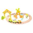 لعبة قطار للاطفال ومزرعة بلاستيك 56 × 48 ×22 سم كلاسيك وورلد Classic Plastic World Farm Train Set - SW1hZ2U6NjU0MzM0