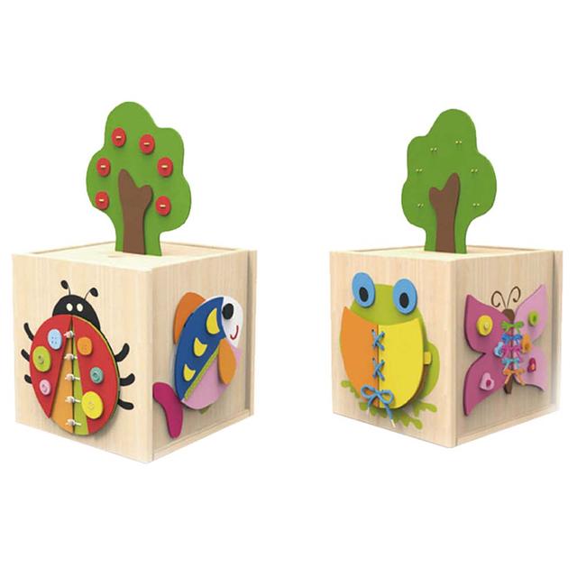 لعبة صندوق الحيوانات للاطفال كلاسيك وورلد خشب classic world lacing box - SW1hZ2U6NjU0MzUz