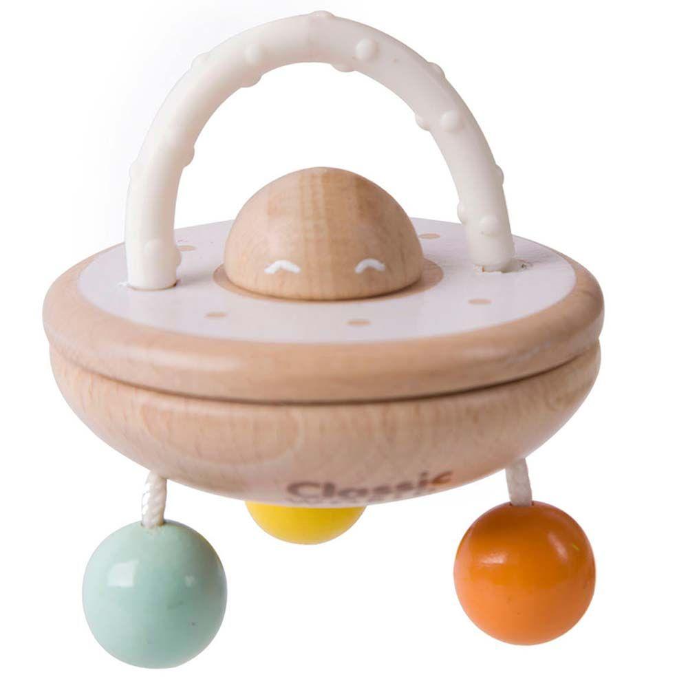 لعبة الجسم الغامض للاطفال كلاسيك وورلد خشب classic world UFO baby rattle