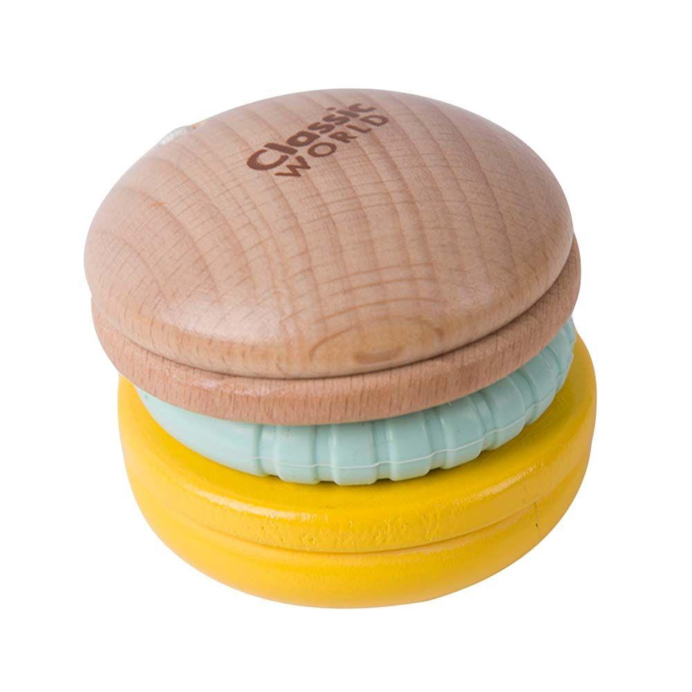 لهاية اطفال ماكرون كلاسيك وورلد خشب classic world rattle macaroon