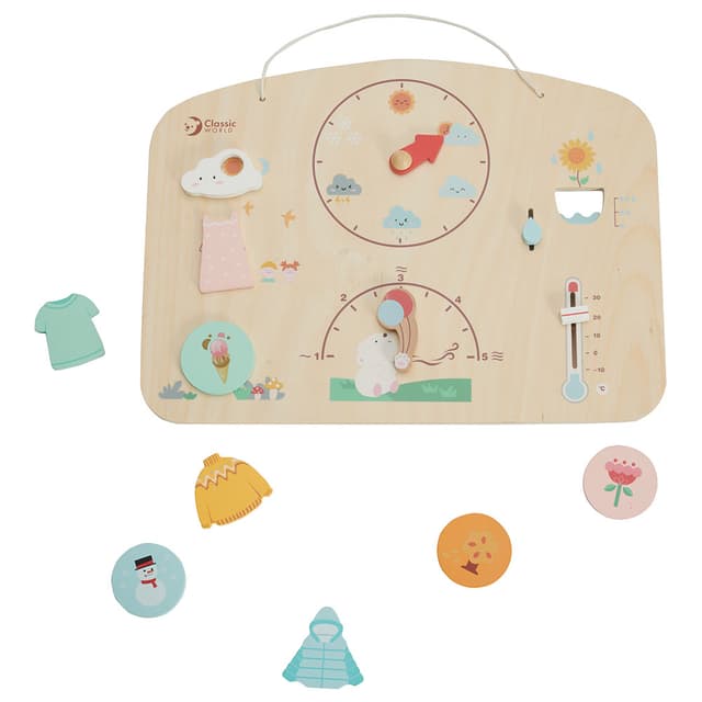 لعبة الطقس للاطفال كلاسيك وورلد خشب classic world barometer
