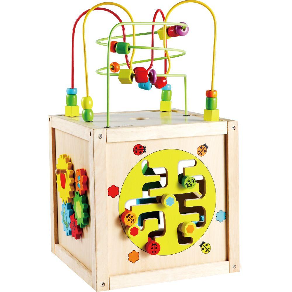 لعبة مكعب الانشطة للاطفال كلاسيك وورلد خشب classic world multi activity cube wooden