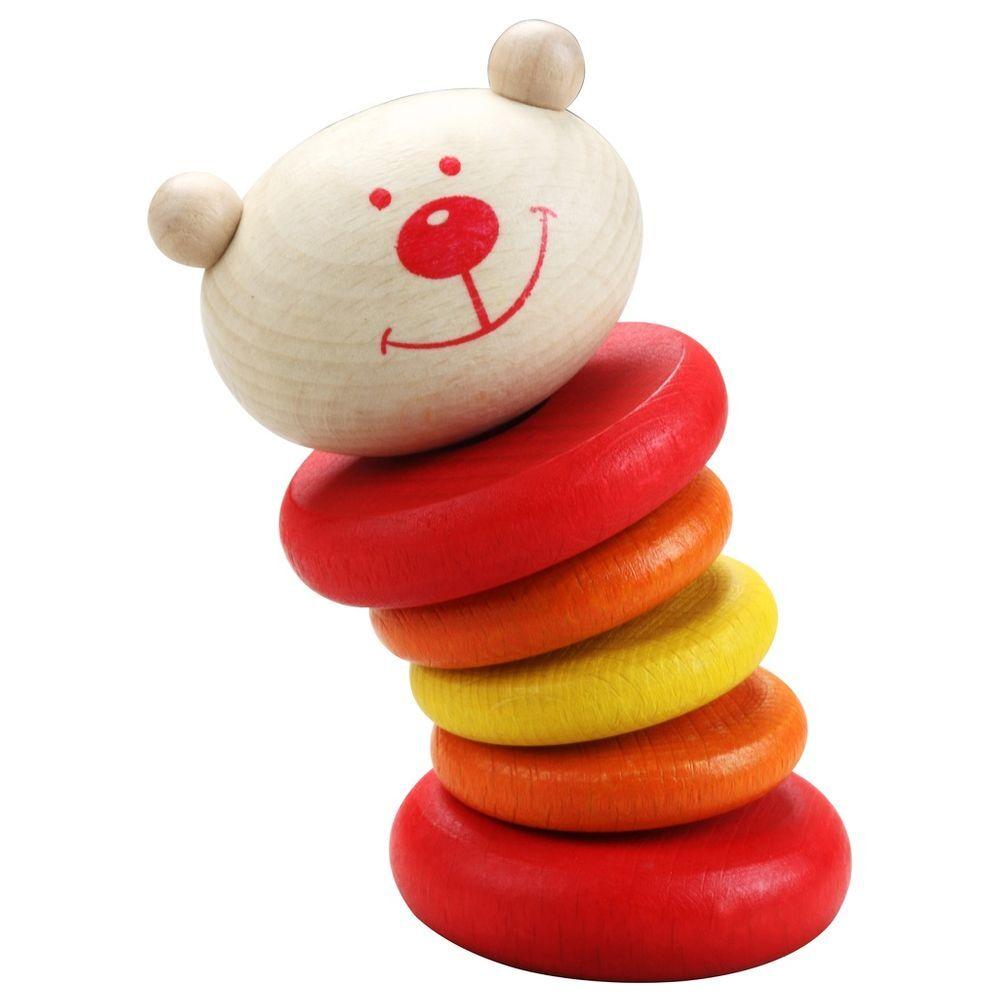 لعبة الدب للاطفال كلاسيك وورلد احمر classic world bear rattle red