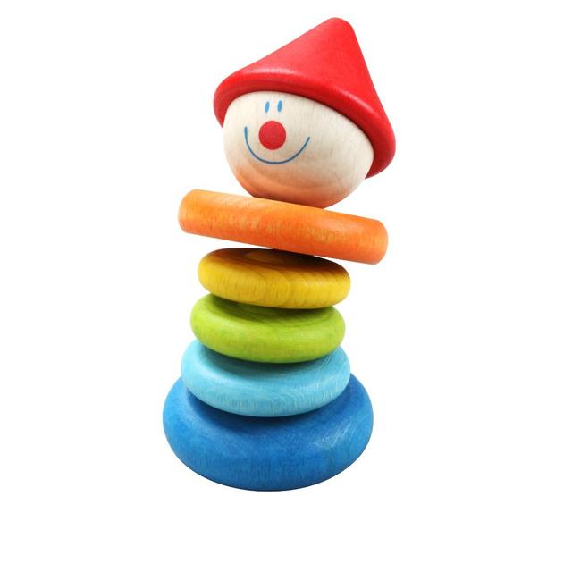 لعبة المهرج للاطفال كلاسيك وورلد خشب classic world clown rattle - SW1hZ2U6NjU0Njc0