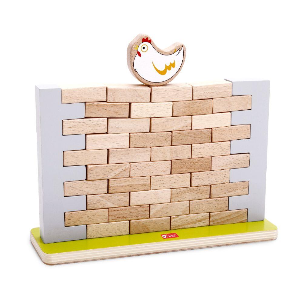 لعبة بناء وهدم الحائط للاطفال كلاسيك وورلد خشب classic world wall game