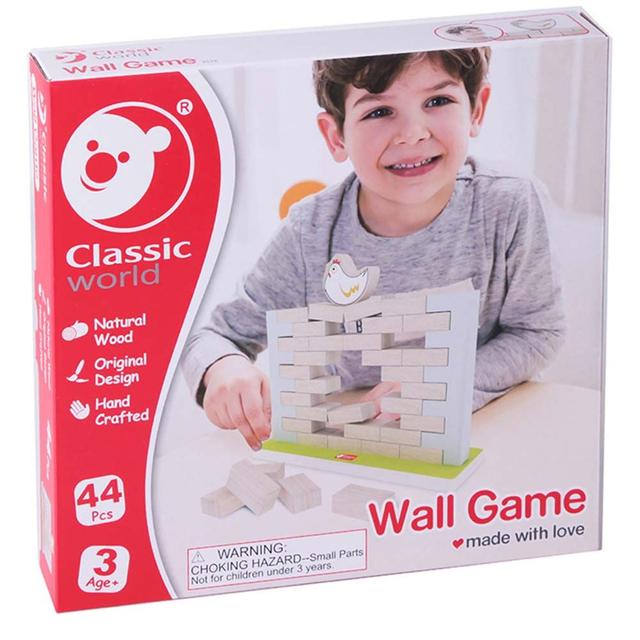 لعبة بناء وهدم الحائط للاطفال كلاسيك وورلد خشب classic world wall game - SW1hZ2U6NjU0Nzcw