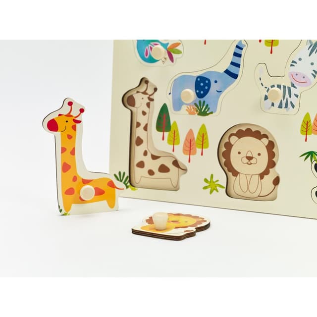 لعبة لغز حديقة الحيوانات للاطفال كلاسيك وورلد 8 قطع classic world zoo puzzle