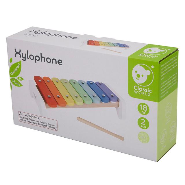 لعبة اكسيليفون للاطفال كلاسيك وورلد 8 اشرطة classic world xylophone - SW1hZ2U6NjU1MTE0