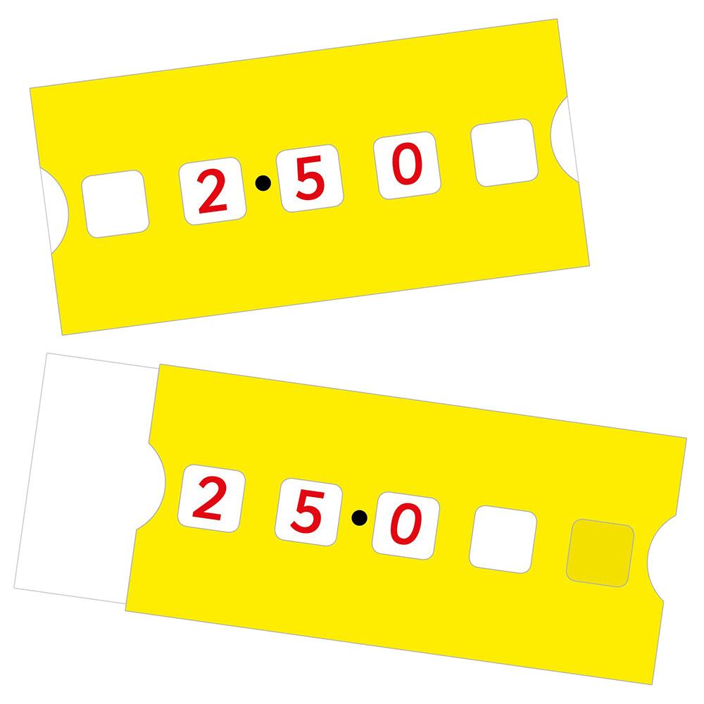 لعبة تعلم الكسور العشرية للأطفال Eduk8 Worldwide Pupil Decimal Sliding Line Pack of 30