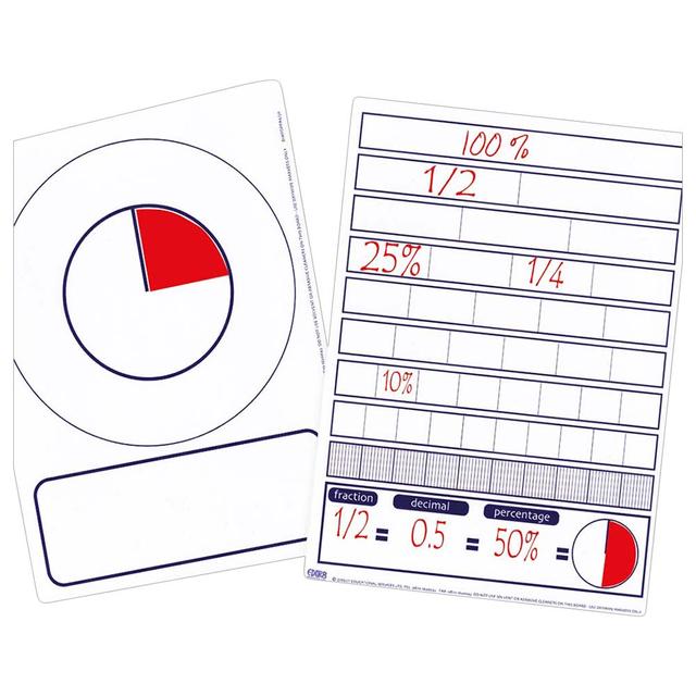 Eduk8 Worldwide - Pupil A4 FDP Dry Erase Board - Pack of 30 - SW1hZ2U6NjU1OTU0