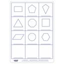 لعبة تعلم الأشكال للأطفال Eduk8 Worldwide Dry Erase 2D & 3D 2 Sided Boards Pack of 30 - SW1hZ2U6NjU2MDEy