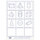لعبة تعلم الأشكال للأطفال Eduk8 Worldwide Dry Erase 2D & 3D 2 Sided Boards Pack of 30 - SW1hZ2U6NjU2MDE2