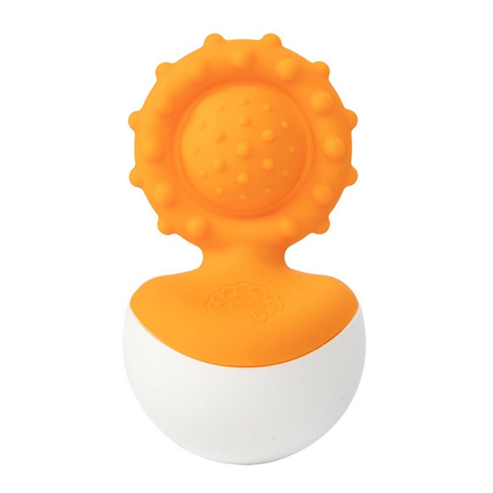 عضاضة أسنان للأطفال Fat Brain Toys Dimpl Wobl Orange