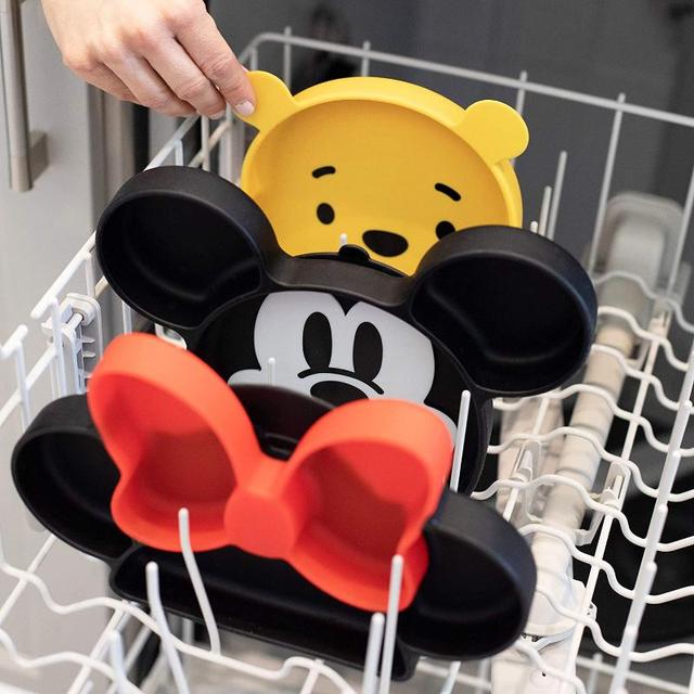 صحن ميني ماوس للأطفال من بمكينز  Bumkins Minnie Mouse Silicone Grip Dish - SW1hZ2U6NjQzMDI0