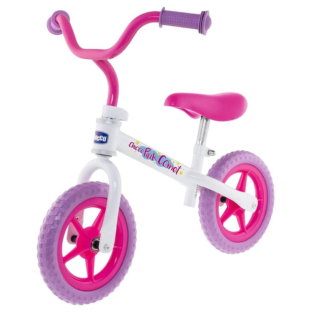 سيكل أطفال شيكو بأطارات مقاومة للثقوب لعمر 2_5 سنوات زهر Chicco Balance Bike Pink Comet