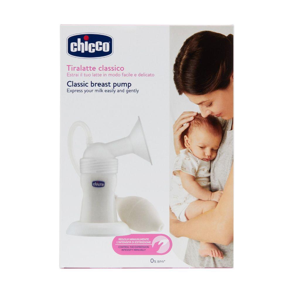 مضخة حليب الأم يدوية شيكو بفوهة شفط ناعمة Chicco Classic Breast Pump 0m+