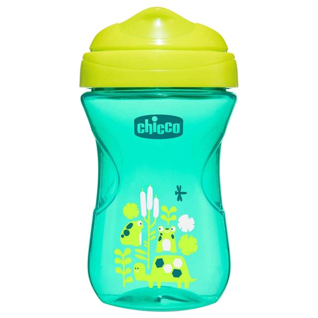 كوب اطفال شيكو 266 مل بفوهة قابلة للعض أخضر Chicco Kids Easy Cup 12m+ Boy 266ml Green - SW1hZ2U6NjQ2MDY3