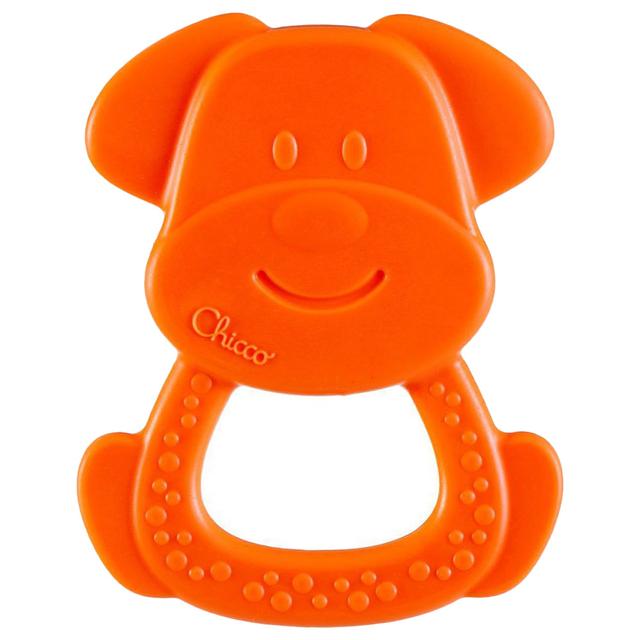 Chicco - ECO+ Charlie The Dog Teether Baby Rattle - Orange - SW1hZ2U6NjQ3NzM3