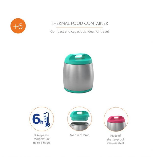 Chicco - Thermal Food Container 6m+ - Green - SW1hZ2U6NjQ4ODg5