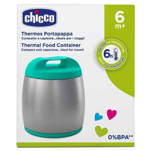 Chicco - Thermal Food Container 6m+ - Green - SW1hZ2U6NjQ4ODkx