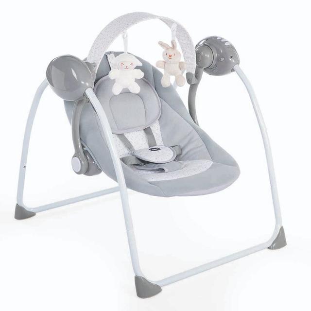 كرسي هزاز للاطفال قابل للطي لون رمادي شيكو Chicco Relax & Play Baby Swing - SW1hZ2U6NjQ5NTc5