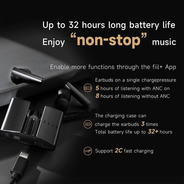 سماعة فيل سي سي برو 2 بلوتوث Fiil CC Pro2 True Wireless Earbuds