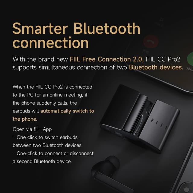 سماعة فيل سي سي برو 2 بلوتوث Fiil CC Pro2 True Wireless Earbuds
