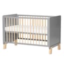 Kinderkraft - Nico Wooden Cot Grey