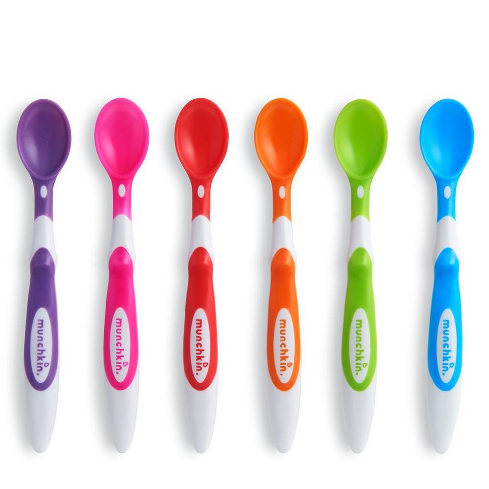 طقم ملاعق طعام للأطفال مونشكين 6 قطع Munchkin - Soft-Tip Infant Spoon 6pcs